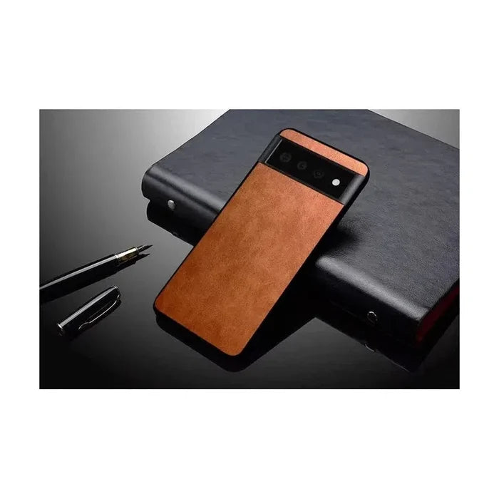 Leather Soft Case for - Google Pixel 6A Tan