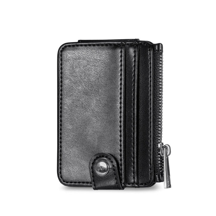 Leather Wallet and Mobile Phone Case for Samsung Z Flip 3 - Black