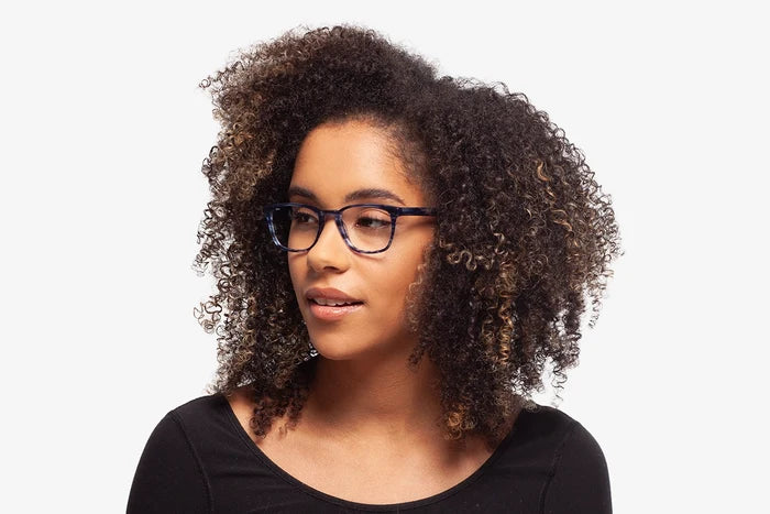 Tortoise Logan eyeglasses by Chemistrie worn by male model, side view