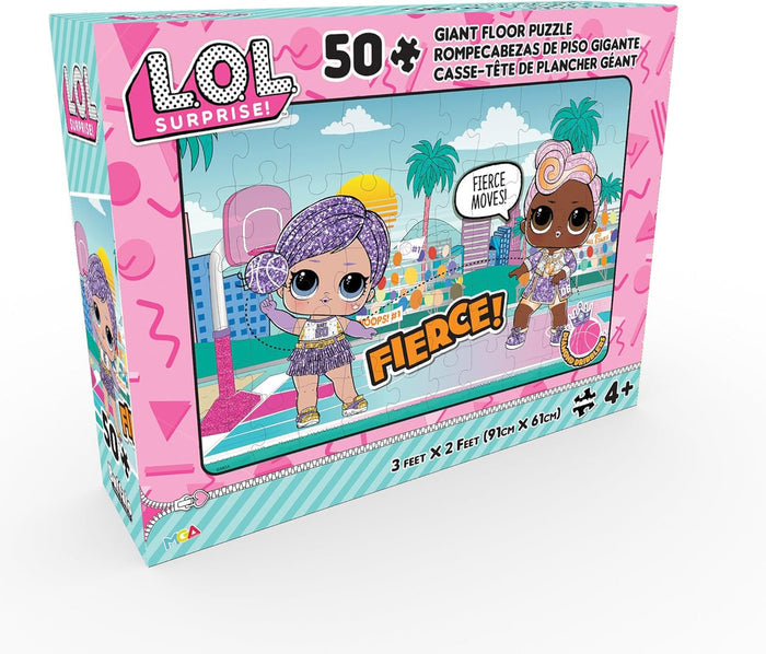 L.O.L Surprise! - All Star Sports - 50 Piece Floor Puzzle for Children Puzzle - Finished Size 24" x 26"