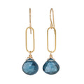 London Blue Topaz Link Earring