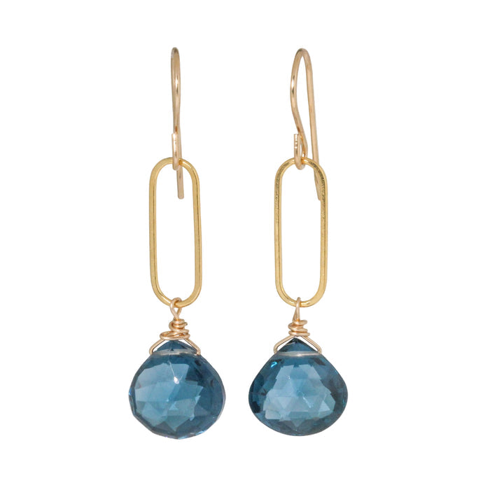 London Blue Topaz Link Earring