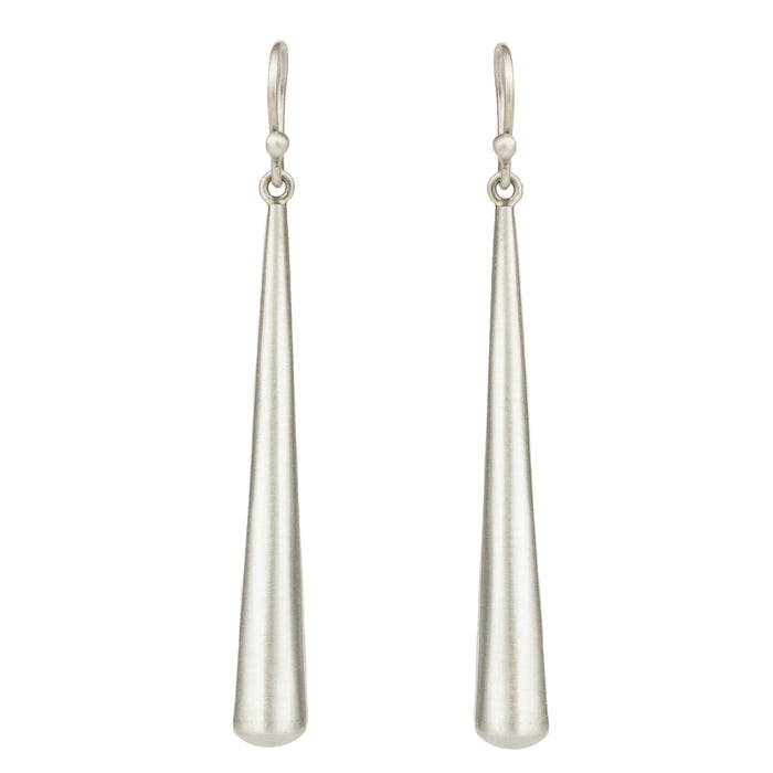 Long Hollow Teardrop Earrings-Jane Diaz