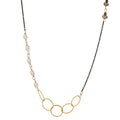 Long Mix Stone & Metal Necklace