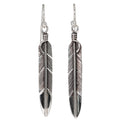 Long Skinny Feather Earrings