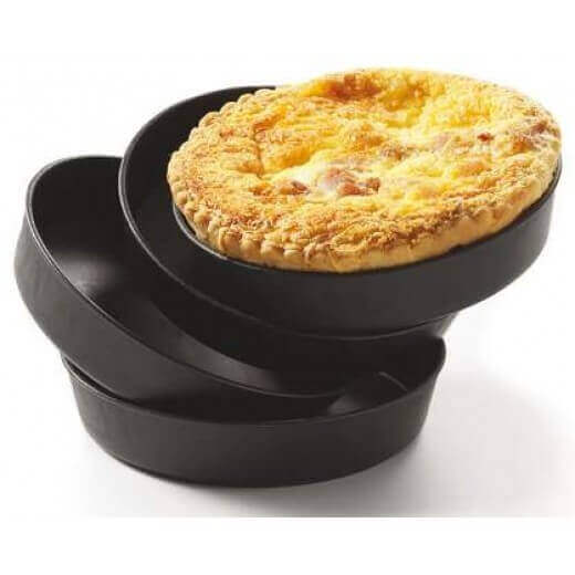Lot de 12 moules à quiche ou millasson Exoglass® Matfer