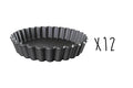 Lot de 12 moules à tartelettes cannelées Exoglass® Matfer