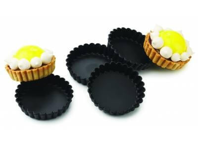 Lot de 12 moules à tartelettes cannelées Exoglass® Matfer