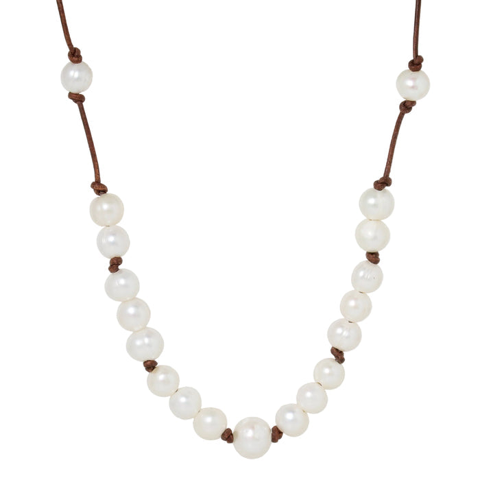 Lotta Chunky White Pearl Necklace