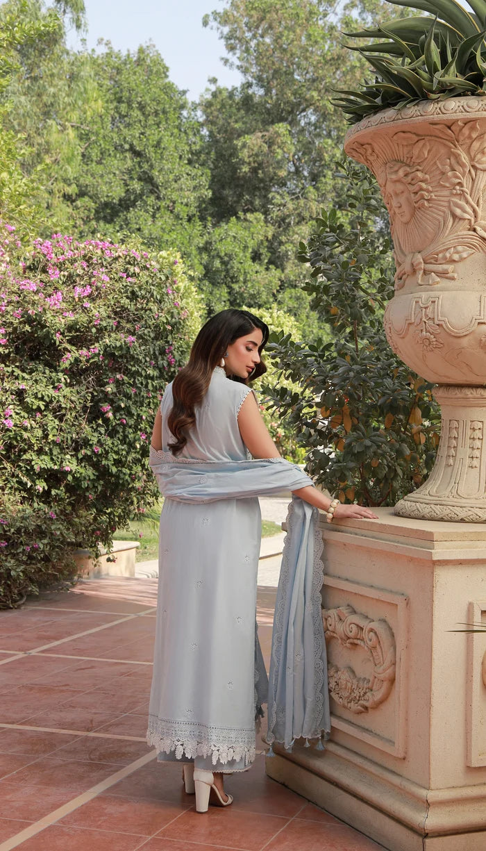 LSM - LG-RL-0380 Three Piece Embroidered Chikankari Lawn
