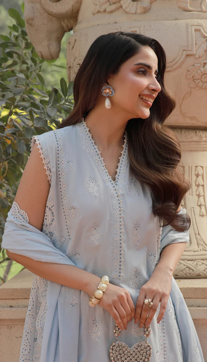 LSM - LG-RL-0380 Three Piece Embroidered Chikankari Lawn