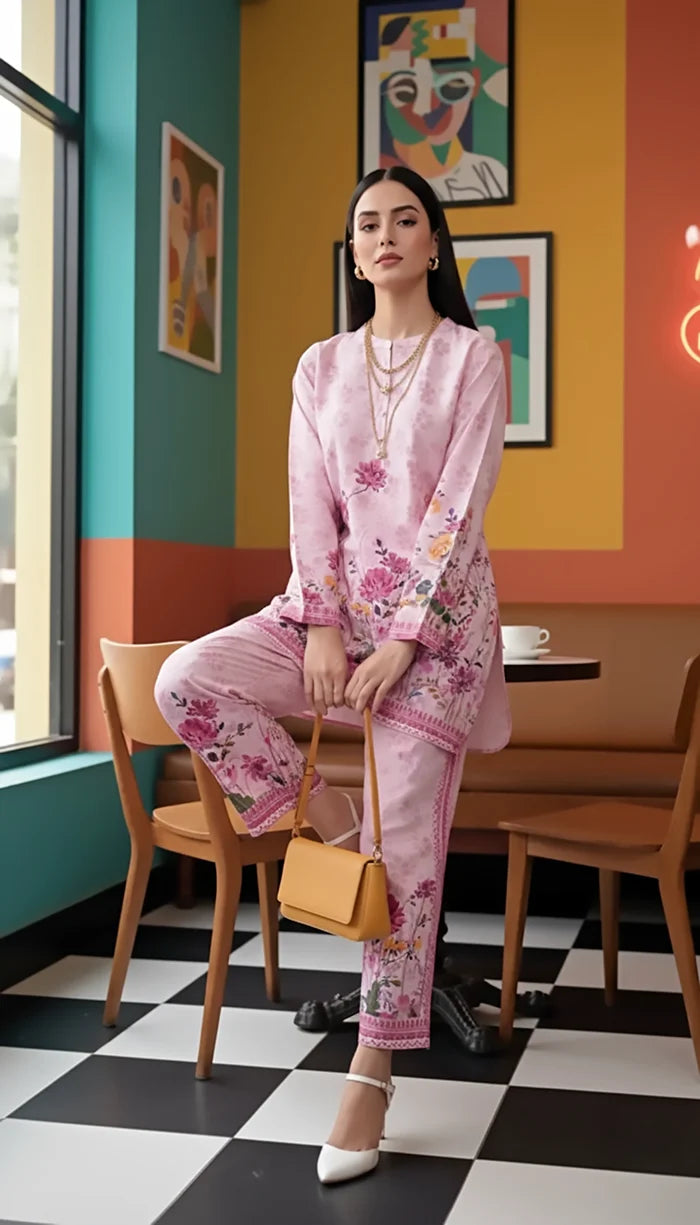 LSM -LG-IZ-0258 Two Piece Poly Cambric