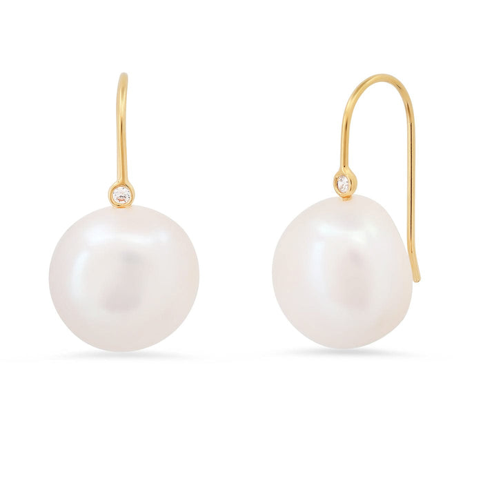 Lustrous Pearl Drop Earrings-TAI