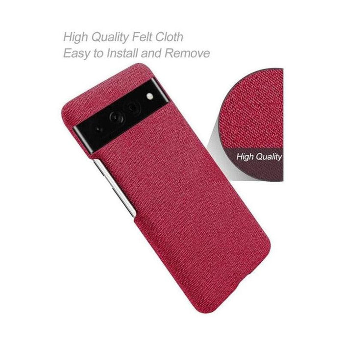 Luxury Textured Back Case for Google Pixel 7 - Red