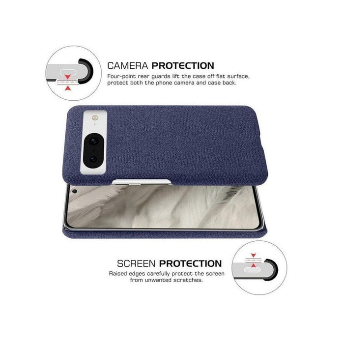 Luxury Textured Back Case for Google Pixel 8 - Blue