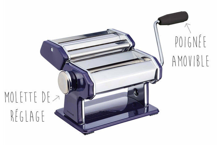 Machine à pâtes Kitchencraft World of Flavours en inox - Bleu