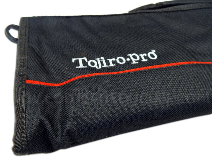 Malette souple pour 8 couteaux de cuisine - nylon noir Tojiro