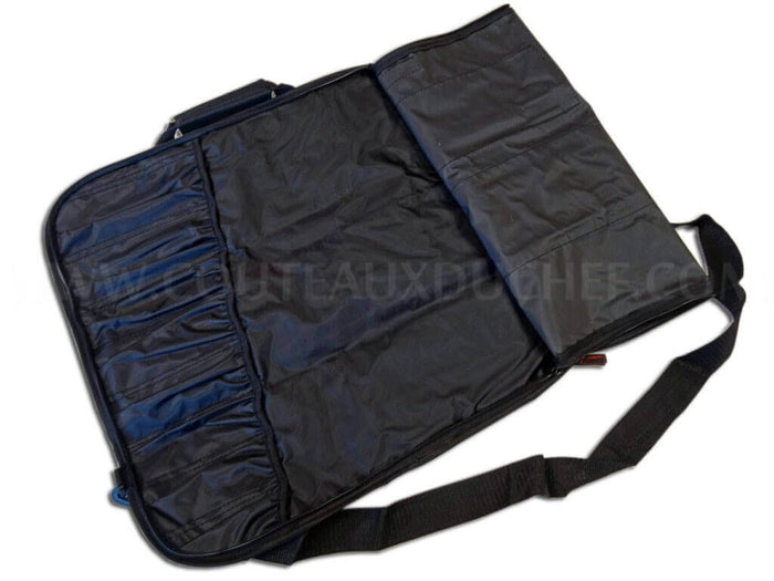 Malette souple pour 8 couteaux de cuisine - nylon noir Tojiro