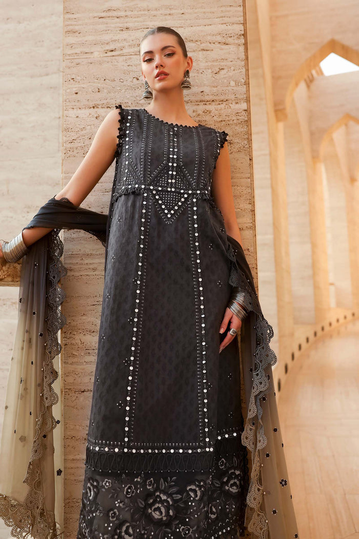 Maria B - D-2602-B Three Piece Jacquard Lawn