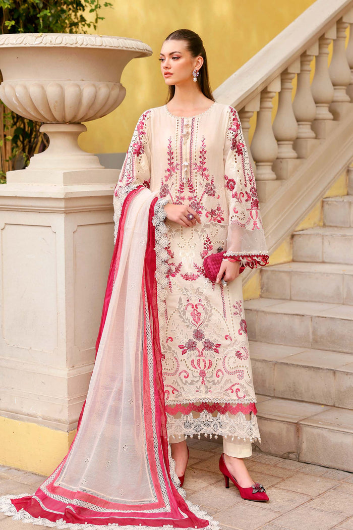 Maria B - D-2609-A Three Piece Jacquard Lawn