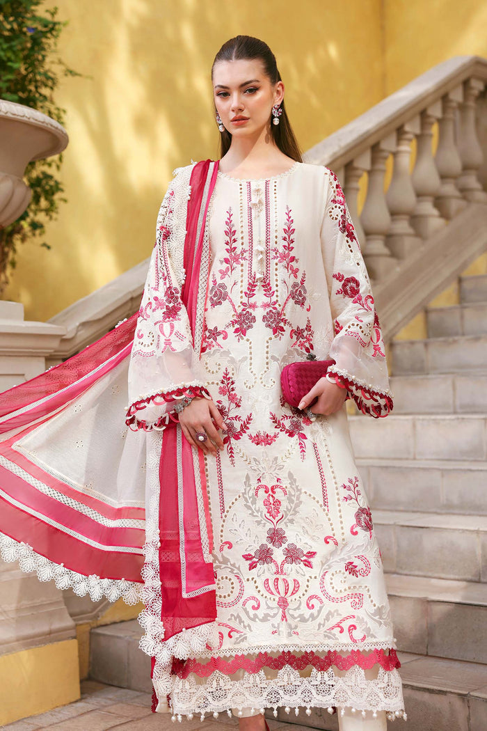 Maria B - D-2609-A Three Piece Jacquard Lawn