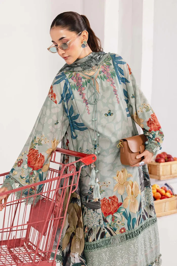 Maria B - MB-CUS25-1109-A Three Piece Printed Linen