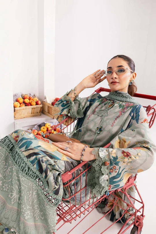 Maria B - MB-CUS25-1109-A Three Piece Printed Linen
