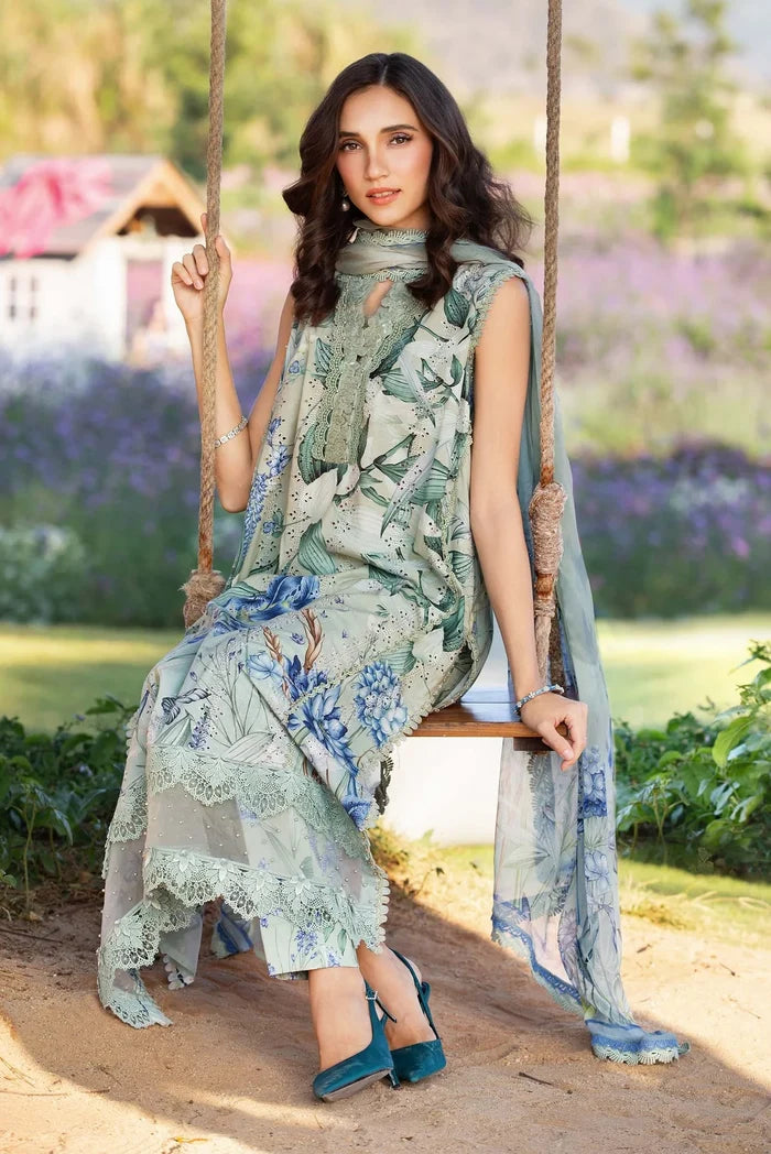 Maria B MPT-2-B Three Piece Printed Lawn Suit
