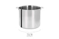 Marmite Cristel Mutine Amovible en inox - 20cm