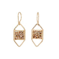 Marquis Mocha Mosaic Earrings