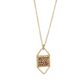 Marquis Mocha Mosaic Necklace
