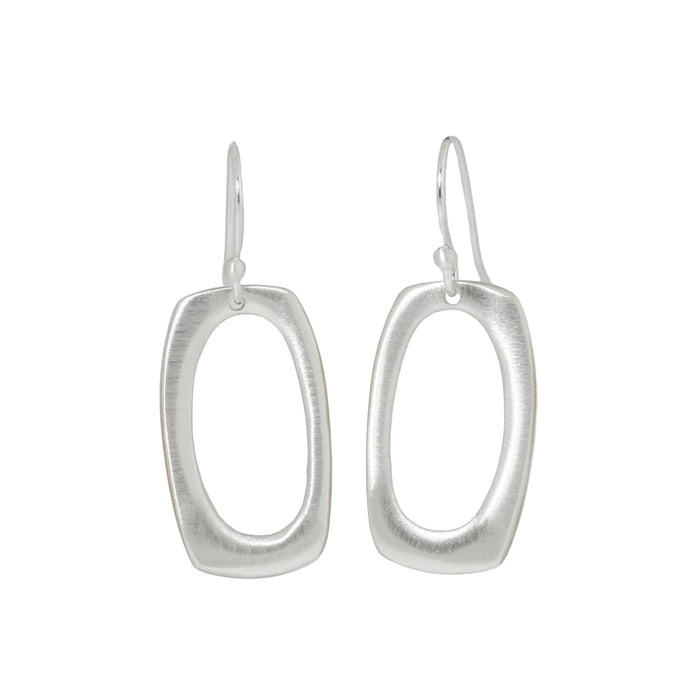 Medium Open Rectangle Earrings-Philippa Roberts