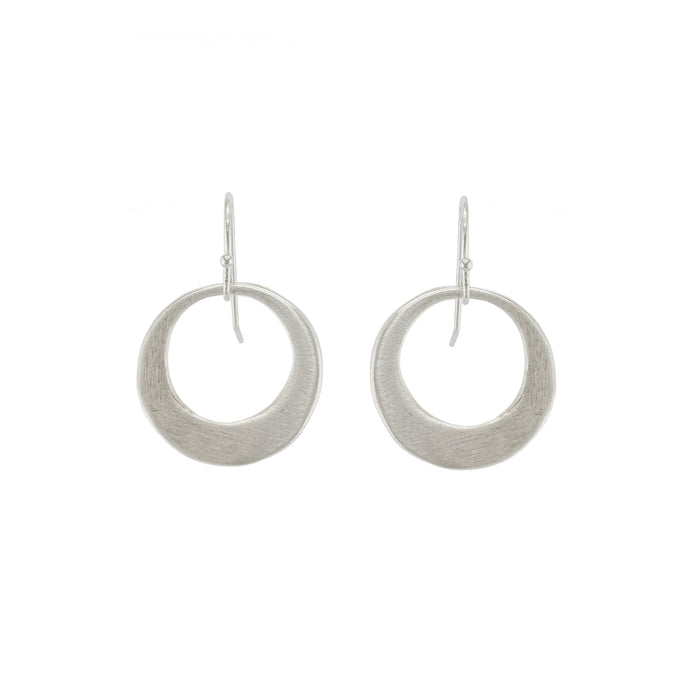 Medium Organic Circle Earrings-Philippa Roberts
