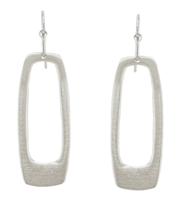 Medium Rectangle Earrings-Philippa Roberts