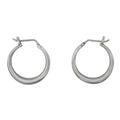Medium Tapered Hoop Earrings-Jane Diaz