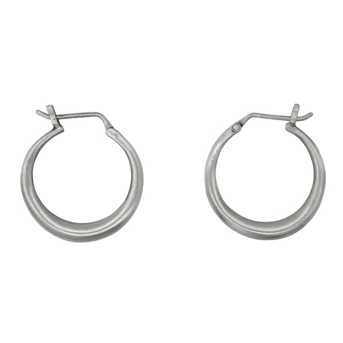 Medium Tapered Hoop Earrings-Jane Diaz