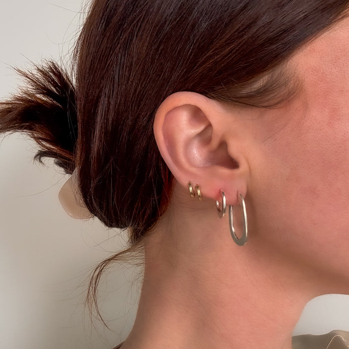 Mini Hustle Hoop Earrings