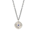 Mini New Moon Blue Sapphire Necklace-Adel Chefridi