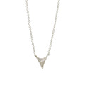 Mini Shark Tooth Silver Necklace-Branch