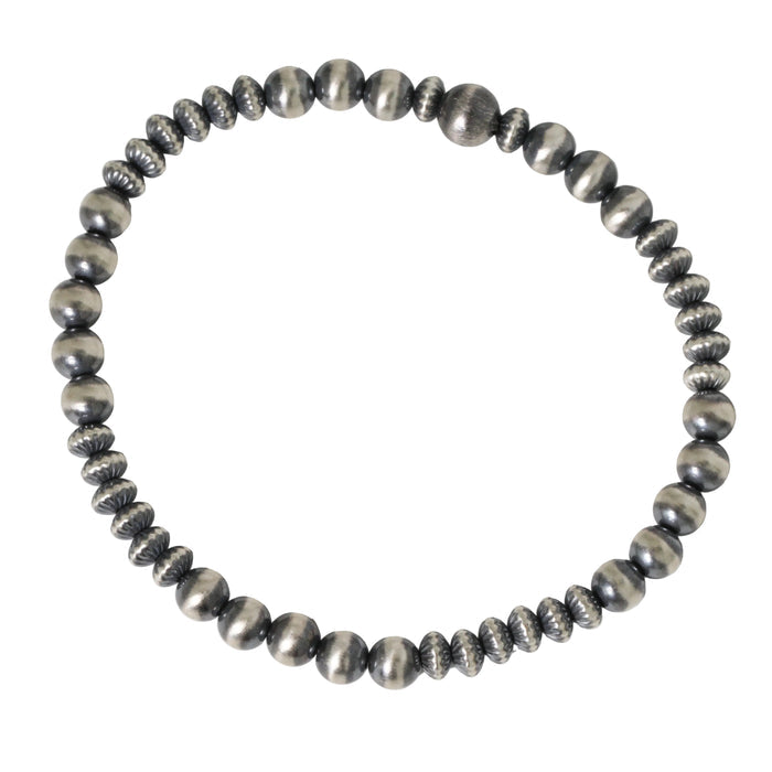 Mixed Fluted Navajo Pearl Bracelet