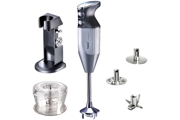 Mixeur plongeant Bamix M200 Deluxe argent avec accessoires