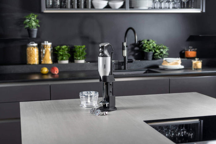 Mixeur plongeant Bamix M200 Deluxe argent avec accessoires