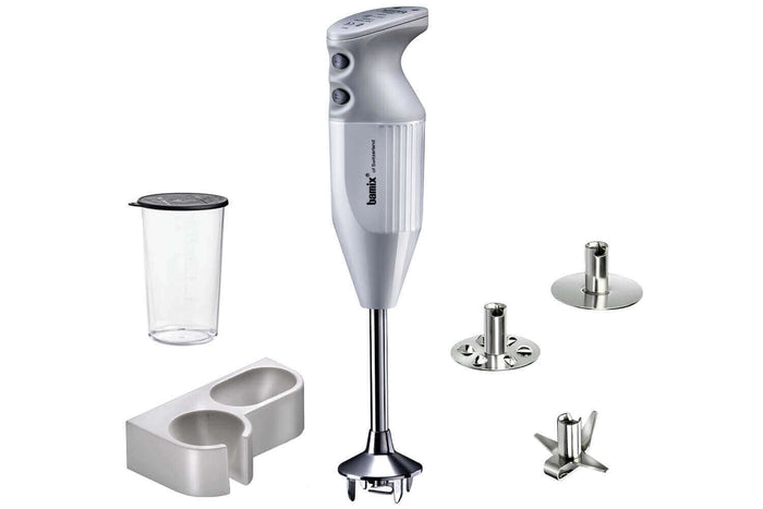 Mixeur Plongeant Bamix M200 Mono blanc avec accessoires