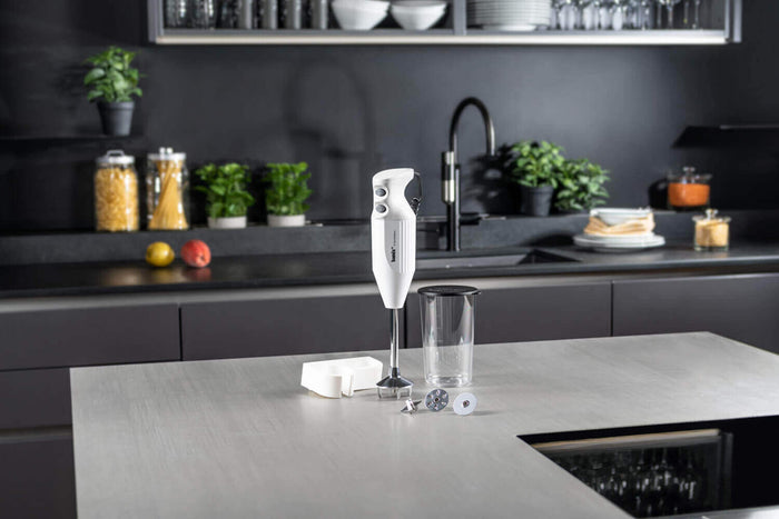 Mixeur Plongeant Bamix M200 Mono blanc avec accessoires