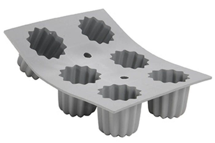 Moule à cannelés bordelais en silicone De Buyer Elastomoule 6 ou 8 alvéoles - 6