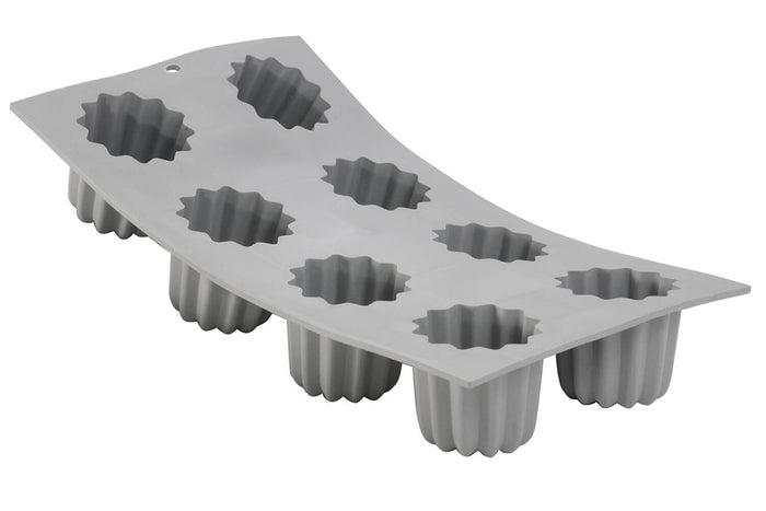 Moule à cannelés bordelais en silicone De Buyer Elastomoule 6 ou 8 alvéoles - 8
