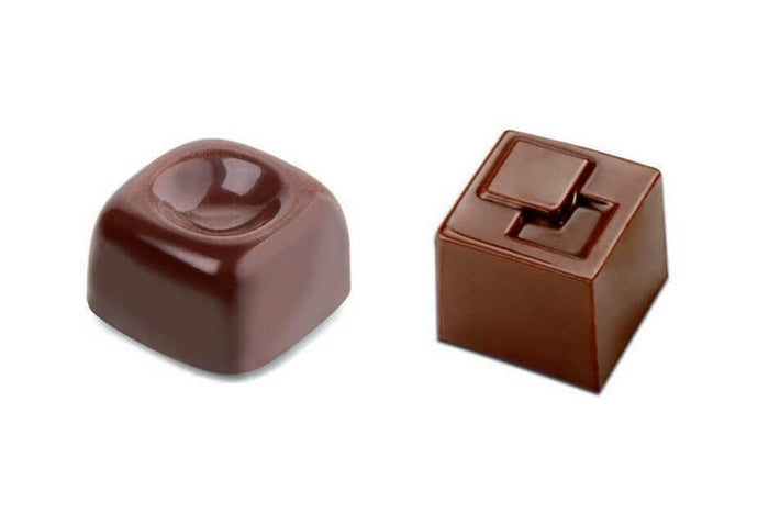 Moule à chocolats carrés 21 pièces de 10g