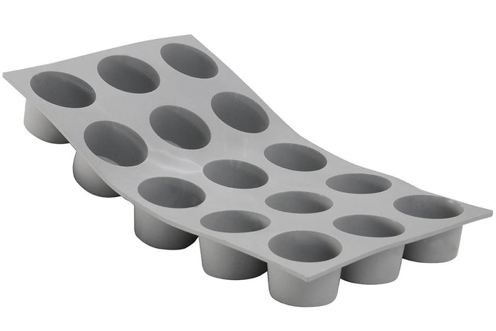 Moule à mini muffins en silicone De Buyer Elastomoule 9 ou 15 alvéoles - 15