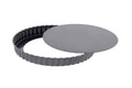 Moule à tarte cannelé en acier De Buyer à fond amovible et bord droit - 20cm