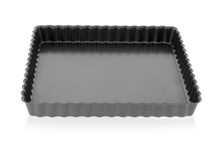 Moule à tarte carré De Buyer à fond amovible - L